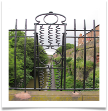 Chester Canal Through Railings 12-06-2013 - Helen Kulczycki